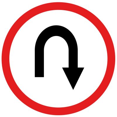 u turn sign (Demo)